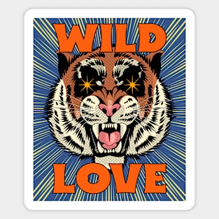 Wild Love Tiger Tigers Laser eyes Tiger Face Magnet